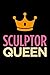 Produktbild Sculptor queen: Blank lined novelty office humor themed notebook to write in: With a practical and versatile wide rule interior: Pink and orange cover