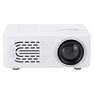 Mini Projector, 1080P HD LED Home Theater Cinema Beamer Portable Media Player Built in Speaker, Short Focal Length Design, Mini Movie Projector for Home Cinema Outdoor Movie(EU 2)