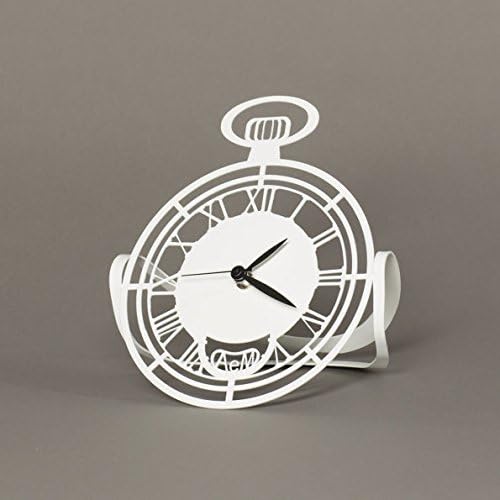 Table Clock "Cipollino White of Arts and Crafts