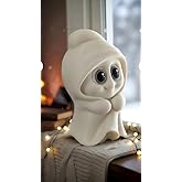 HOUSETREND Şirin Hayalet Fig&uuml;r, Modern Dekoratif Biblo, 3D Baskı, Plastik, Beyaz Ev ve Ofis Masa &Uuml;st&uuml; S&uuml;s Eşyası sevgililer g