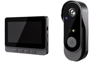 X8 Home Smart Video Doorbell, med en skärm, tvåvägsljud och HD-videoövervakning
