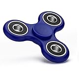 Fidget Toy Hand Tri Spinner Handspielzeug Fingerspinner für Jung und Alt [High-Speed KERAMIK Kugellager] in blau