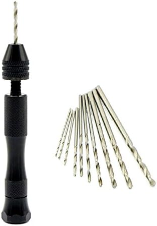 Mini Hand Drill Set Pin Vise Bit Set Hand Drilling Bit For Resin Jewelry Walnut Amber Beeswax Olive Nut Beads Acrylic With 10 Twist Drills Rotary Tools By Dahen