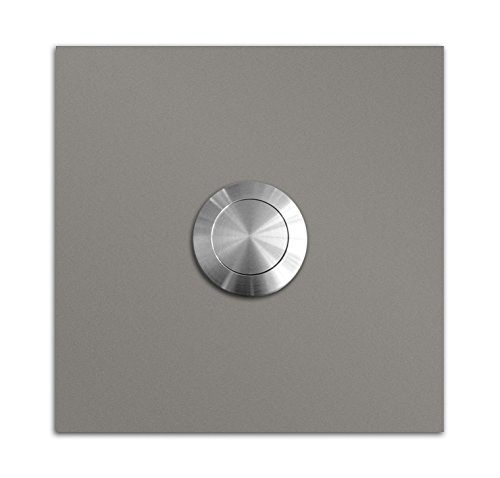 Preisvergleich Produktbild frabox Edelstahl Klingelplatte Stoke RAL, RAL 9007 Graualuminium