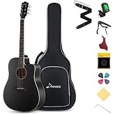 Donner DAG-1CB Cutaway Akustik Gitar Seti (Siyah)