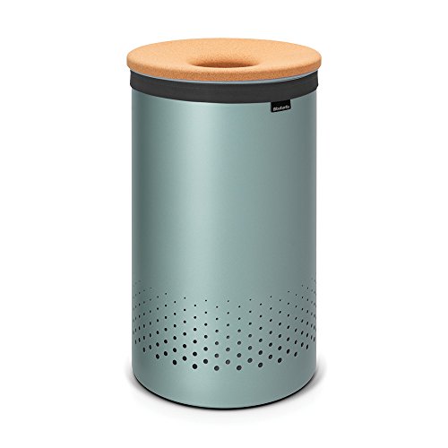 Brabantia 104442 Wäschebox 60 L Korkdeckel, mint