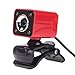 Produktbild Computer Webcam, doulukit 12 m Pixel Optische Linse 4 LED-Leuchten Desktop Web Kamera mit eingebautem Mikrofon, verstellbarer Brennweite, DSP Chip, CMOS-Sensor, Winkel einstellbar rot 4.7 * 3.5 * 3.3cm