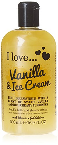 I Love... Vanilla & Ice Cream Bubble Bath And Shower Creme 500ml