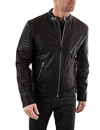 Schott Lcrace-Cazadora, color negro