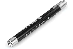 EXETON Penna medica a LED, torcia elettrica EMT, pronto soccorso, infermieri, medici, esami, regalo (nero)