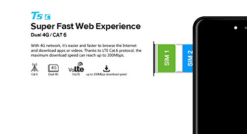 GÃ¼nstiges Handy, Leagoo T5C 4G Smartphone, Dual SIM Mobiltelefon, Fingerabdruckscanner Dreifach-Kameras 5.5 Zoll FHD IPS Display Intel SC9853 Acht-Kerne 3000mAh Batterie Telefon fÃ¼r Familien (Schwarz)