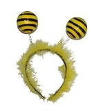 Pierro´s Kostüm Haarreif Biene Silvetta Zubehör Haarreif Biene Damen Accessoire für Karneval, Fasching, Halloween, Motto Party / Verkleidung Biene