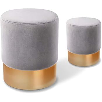 Suhu Hocker Samt Schminktisch Pouf Hocker Sitzhocker Sofa Puff Couch