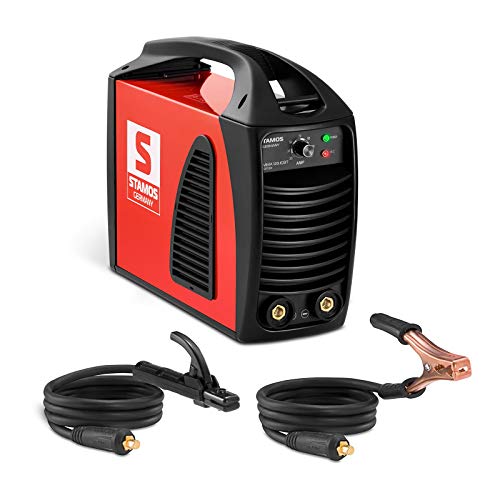 Stamos Germany Equipo de soldar por electrodo Soldadora inverter MMA S-MMA 120.IGBT (120 A, 230 V, Hot Start, IGBT, incl. accesorios)