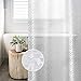 Produktbild YangMM 180 x 180 cm Duschvorhang 3D Eva Wasserdicht, Halb-transparent Klar, Anti Schimmel Duschvorhang,mit 12 Duschvorhangringen