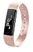 Produktbild Fitness Armband-uhr Bluetooth Smartwatch , Sport Anti-Schweiß Tracker Schrittzähler Herzfrequenzmesser Schlaftracker für iPhone X,iPhone 7/7 Plus/8/8 Plus, Samsung S8/S8 Plus/S9/S9 Plus, Huawei P9, Xiaomi Andere Smartphone (Rosa)