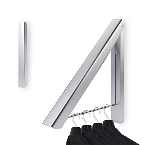 Bedee Klappbar Kleiderhaken Stabil Aluminum Edelstahl Wand-Kleiderständer Anti-rost Garderobenhaken für Wohnzimmer, Bad, Schlafzimmer, Büro, Einfach zu installieren