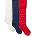 Bluezoo Kids Pack Of Three Girl's Navy Bow Textured Tights Age 7-8