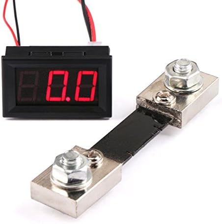 DEOK DC 0-100A Car Digital Ammeter Red LED Display +Current Shunt