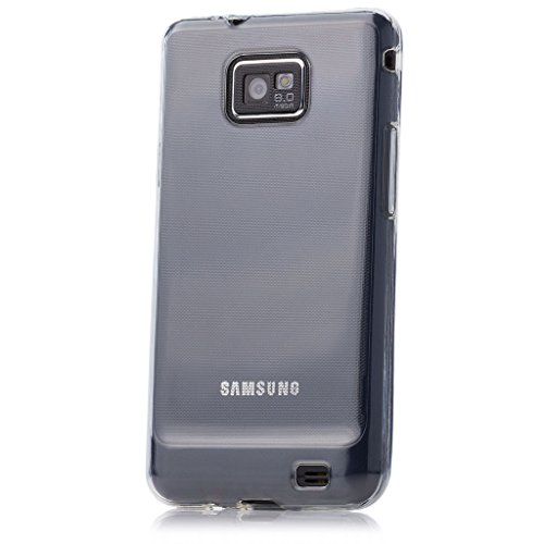 Samsung Galaxy S2 | iCues transparente TPU Claro | Transparente lámina protectora caso de la piel Claro Claro gel de silicona transparente de protección [protector de pantalla, incluyendo] Cubierta Cubierta Funda Carcasa Bolsa Cover Case