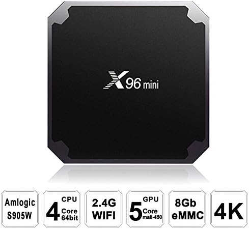 TV Box,LHTC Android 7.1 Smart TV Box 4K Ultra HD 2.4G 5G Wifi Quad core 1GB/8GB ROM Amlogic S905W 4k/3D Custom New K0DI 17.3 w Support 4K Video Devoding and Playback,3D Games (1GB/8GB)