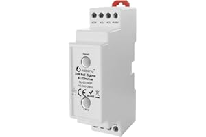 GLEDOPTO (Zigbee3.0+2.4G+PUSH) DIN Rail ZigbeeAC Dimmer AC100-240V Dimmable LED 200W lampe halogènes 400W Compatible avec Hu*e/Tuya/SmartThings
