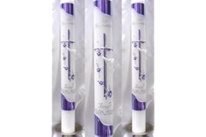 kerzenzauber-lusine Taufkerze 33-24341 Kommunionkerze Mädchen 400/40 mm weiß, Werkzeug für Expander