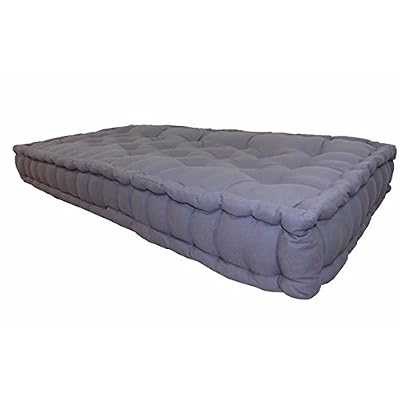 Générique Coussin de sol Double 60x120x15 cm Gris