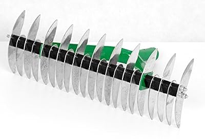 POKM Toolsmarket GmbH Vert Scarificateur à main 35 cm schn eidre Chen Scarificateur avec rouleau aérateur Râteau Râteau TMX