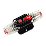 fusible 50a APLICACIÓN GRANDE: Adecuado para la protección de sobrecarga del sistema de audio / video del automóvil. También para barcos, bicicletas, autobuses, vehículos recreativos y marinos