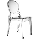 Scab Design Sedia Igloo Chair in policarbonato Made in Italy- Set da 2 - Trasparente