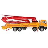Maßstab: 1:50 Baoblaze 1/50 Gabelstapler Transporter Kran LKW Modell - Orange