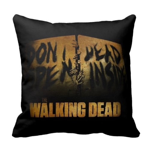 The walking dead Decorative Throw Pillow Cover Cushion Case Twin sides Hidden zipper enclosure, Pillow case size 18 x 18" , 45 x 45 cm