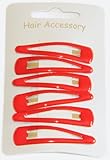 5cm Hair Sleepies Clips Accessories - School Colour Red