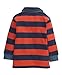 Mamas and Papas Baby-Boys Rugby Striped Shirt, Multicoloured (Red/Navy), 3-6 Months (Manufacturer Size:3-6)
