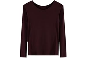 DEBAIJIA Maglia Termica a Maniche Lunghe da Donna Caldo Autunno Inverno Baselayer Top in Cotone Morbido e Leggero