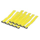Color: Amarillo LogiLink KAB0015 - Sujeción para Cables (10 Unidades, 300x20 mm) Amarillo