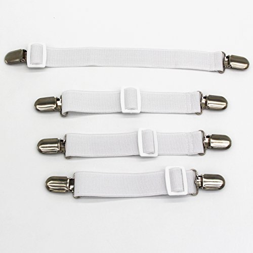 4er Verstellbare Bettlaken Spanner Bettlakenspanner Betttuchspanner Spannbettlakenhalter - 3