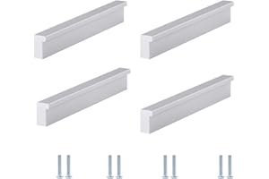 BOOLSFMAM Maniglia Del Cassetto Alluminio,4 Pezzi Maniglie per Mobili da Cucina in Per Cucina, Cassetti, Porte, Armadi, A Casa e in Ufficio, Oggetto di Arredamento