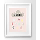 Kinderposter ungerahmt, Wolke ohlala