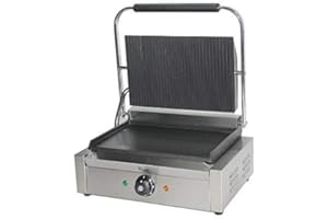 Davlex large panini press machine pannini maker commercial contact grill electric hotplate ribbed griddle effect toaster