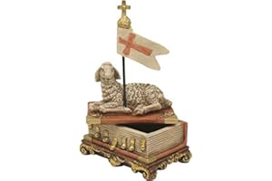 Dekop Heiligenfigur, Schatulle mit Osterlamm 2tlg. Höhe ca. 18cm (44635099317)