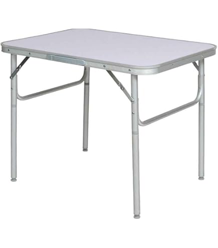 Tavolo Da Campeggio Pieghevole Deuba | 80x60x70 Cm | Leggero In Alluminio E MDF | Con Maniglia - Foto 6