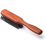 Beard Brush by Zilberhaar l Pure Boar Bristle | Perfect Skin Care l For All Beard Balms and Beard Oils l Exfoliates Skin, helps Softening and Conditioning Itchy Beards