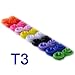 150 Sets of KAM Size 16 T3 Plastic Button Fastener Snap Studs Snaps Resin Poppers Pop Fasteners (10 colors: Red, Black, White, Yellow, Green, Orange,Royal Blue, Rose Pink, Light Pink, Violet)