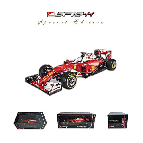 Preisvergleich Produktbild Ferrari Racing SF16 - H Sebastian Vettel #5 2016 1:43 Bburago Sammlermodell