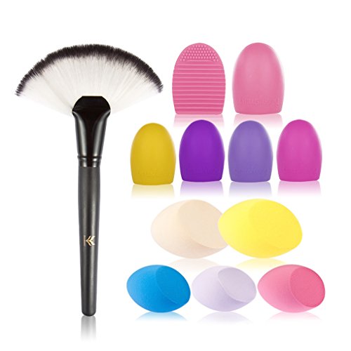 Babysbreath  Make up Pinsel Reiniger Pinsel Ei Make up Kosmetik Pinsel Ei Puff zufällige Farbe NO.1 - 2
