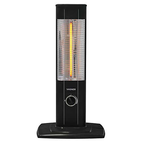 VASNER StandLine Mini 12 Infrarot Stand-Heizstrahler – schwarz – 1200 Watt mit Thermostat - 2
