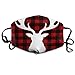Produktbild Vbnbvn Unisex Mundmaske,Wiederverwendbar Anti Staub Schutzhülle,Gesichtsmaske Buffalo Plaid Deer Anti Pollution Washable Reusable Mouth Masks for Man Woman