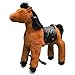 Produktbild Eurohandisplay Reitpony auf Rollen Reitpferd beweglich Rollpferd Plüschpferd fahrendes Pony Small 3-5 Jahre Medium 5-8 Jahre Large 8-99 Jahre (Braun S-5 Schwarze Mähne & Schwanz)